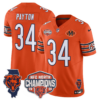 Chicago Bears Walter Payton 2025 NFC North Champions Patch Vapor Limited Jersey - All Stitched - Orange