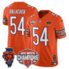 Chicago Bears Brian Urlacher 2025 NFC North Champions Patch Vapor Limited Jersey - All Stitched - Orange