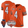 Chicago Bears D'Andre Swift 2025 NFC North Champions Patch Vapor Limited Jersey - All Stitched - Orange