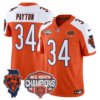 Chicago Bears Walter Payton 2025 NFC North Champions Patch Vapor Limited Jersey - All Stitched - Orange Alternate