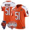 Chicago Bears Dick Butkus 2025 NFC North Champions Patch Vapor Limited Jersey - All Stitched - Orange Alternate