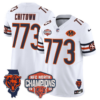 Chicago Bears ChiTown 773 2025 NFC North Champions Patch Vapor Limited Jersey - All Stitched - White