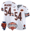 Chicago Bears Brian Urlacher 2025 NFC North Champions Patch Vapor Limited Jersey - All Stitched - White