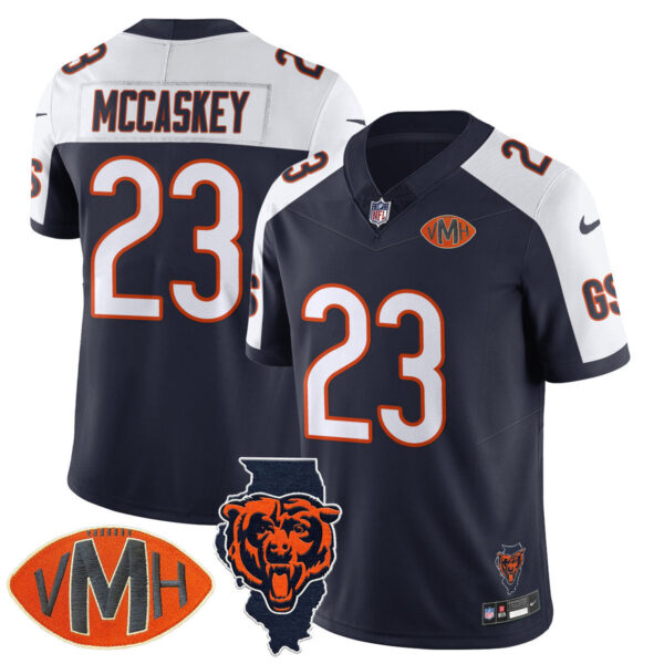 Chicago Bears McCaskey #23 Honor Virginia Halas McCaskey Jersey - All Stitched - Navy Alternate