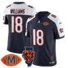 Chicago Bears Caleb Williams Honor Virginia Halas McCaskey Jersey - All Stitched - Navy Alternate