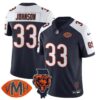 Chicago Bears Jaylon Johnson Honor Virginia Halas McCaskey Jersey - All Stitched - Navy Alternate