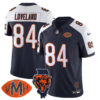 Chicago Bears Colston Loveland Honor Virginia Halas McCaskey Jersey - All Stitched - Navy Alternate