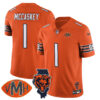 Chicago Bears McCaskey #1 Honor Virginia Halas McCaskey Jersey - All Stitched - Orange