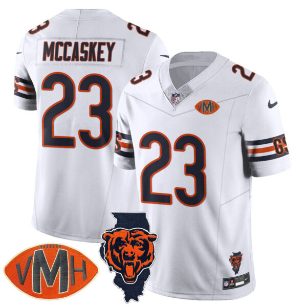 Chicago Bears McCaskey #23 Honor Virginia Halas McCaskey Jersey - All Stitched - White