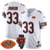 Chicago Bears Jaylon Johnson Honor Virginia Halas McCaskey Jersey - All Stitched - White