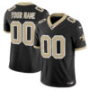 New Orleans Saints 'Gameday Golds Edition' Vapor Custom Jersey - All Stitched - Black