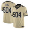 New Orleans Saints NOLA 504 'Gameday Golds Edition' Vapor Jersey - All Stitched - Gold
