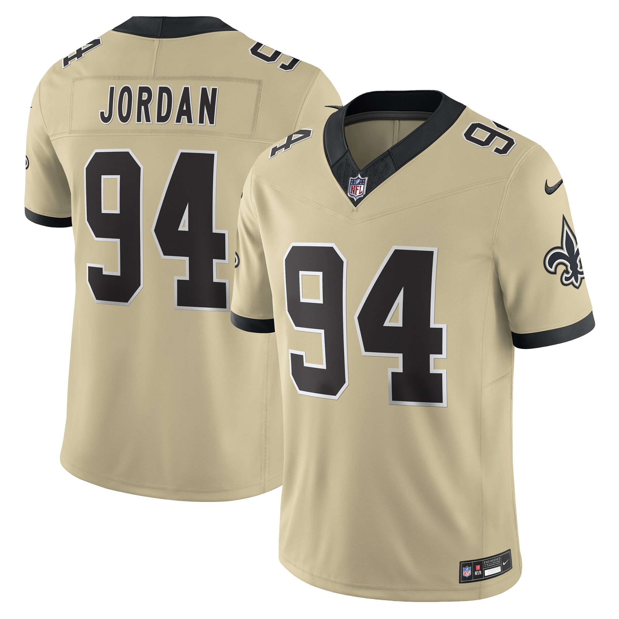 New Orleans Saints Cameron Jordan 'Gameday Golds Edition' Vapor Jersey - All Stitched - Gold