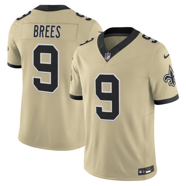 New Orleans Saints Drew Brees 'Gameday Golds Edition' Vapor Jersey - All Stitched - Gold
