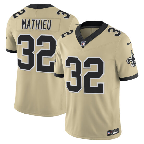 New Orleans Saints Tyrann Mathieu 'Gameday Golds Edition' Vapor Jersey - All Stitched - Gold