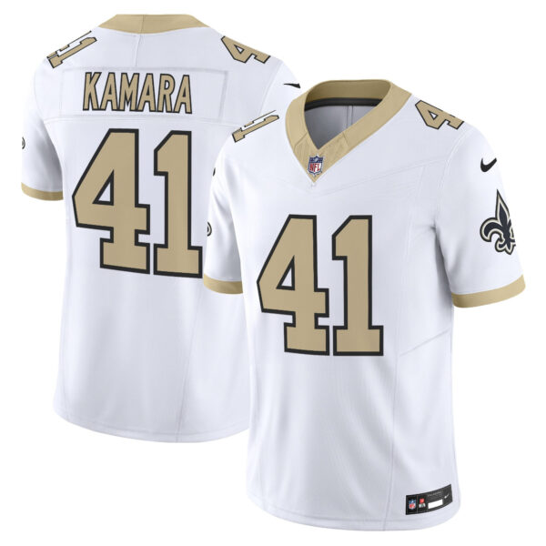 New Orleans Saints Alvin Kamara 'Gameday Golds Edition' Vapor Jersey - All Stitched - White