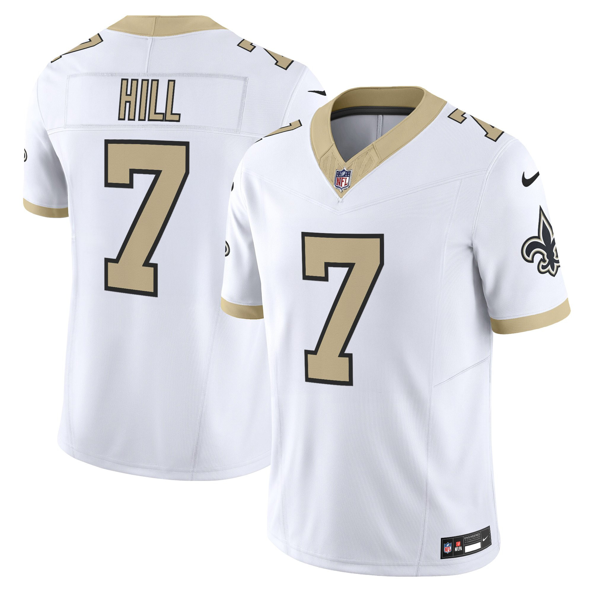 New Orleans Saints Taysom Hill 'Gameday Golds Edition' Vapor Jersey - All Stitched - White