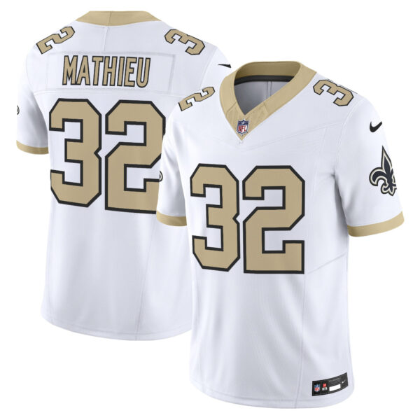 New Orleans Saints Tyrann Mathieu 'Gameday Golds Edition' Vapor Jersey - All Stitched - White