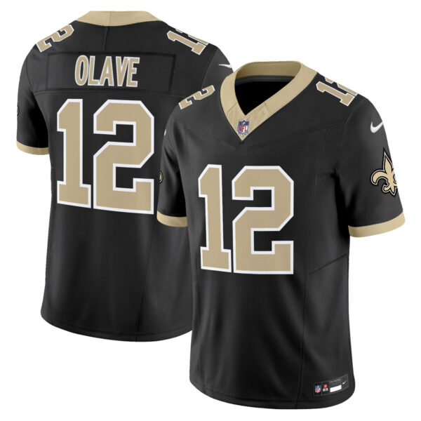 New Orleans Saints Chris Olave 'Gameday Golds Edition' Vapor Jersey - All Stitched - Black