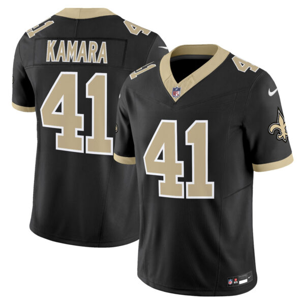 New Orleans Saints Alvin Kamara 'Gameday Golds Edition' Vapor Jersey - All Stitched - Black