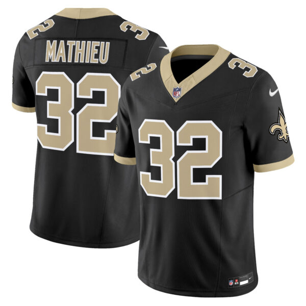 New Orleans Saints Tyrann Mathieu 'Gameday Golds Edition' Vapor Jersey - All Stitched - Black