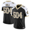 New Orleans Saints NOLA 504 'Gameday Golds Edition' Vapor Jersey - All Stitched - Black Alternate