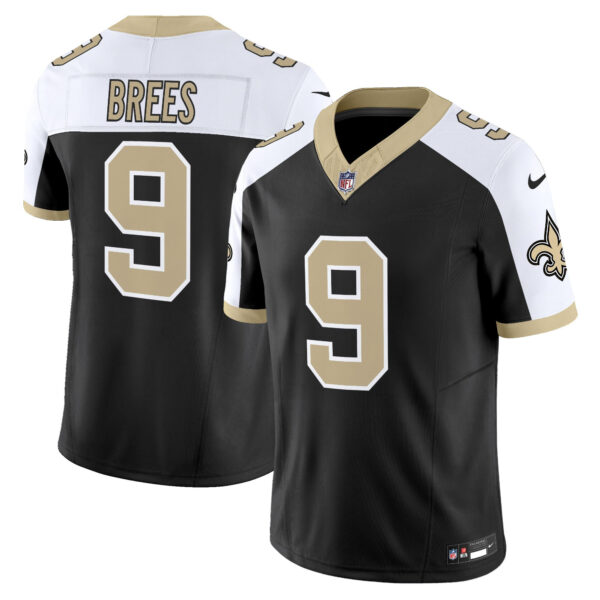 New Orleans Saints Drew Brees 'Gameday Golds Edition' Vapor Jersey - All Stitched - Black Alternate