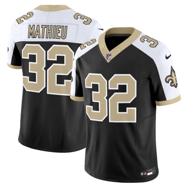 New Orleans Saints Tyrann Mathieu 'Gameday Golds Edition' Vapor Jersey - All Stitched - Black Alternate