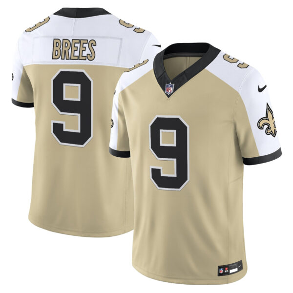 New Orleans Saints Drew Brees 'Gameday Golds Edition' Vapor Jersey - All Stitched - Gold Alternate