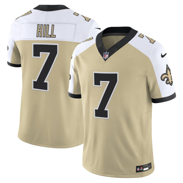 New Orleans Saints Taysom Hill 'Gameday Golds Edition' Vapor Jersey - All Stitched - Gold Alternate