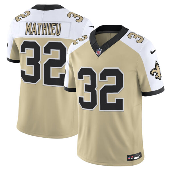 New Orleans Saints Tyrann Mathieu 'Gameday Golds Edition' Vapor Jersey - All Stitched - Gold Alternate