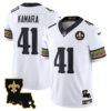 New Orleans Saints Alvin Kamara Mardi Gras Vapor Limited Custom Jersey - All Stitched - White