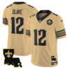 New Orleans Saints Chris Olave Mardi Gras Vapor Limited Custom Jersey - All Stitched - Gold