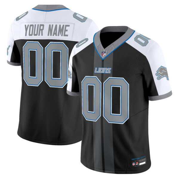 Detroit Lions 'Motor City Racing Edition' Vapor Limited Custom Jersey - All Stitched - Black Alternate