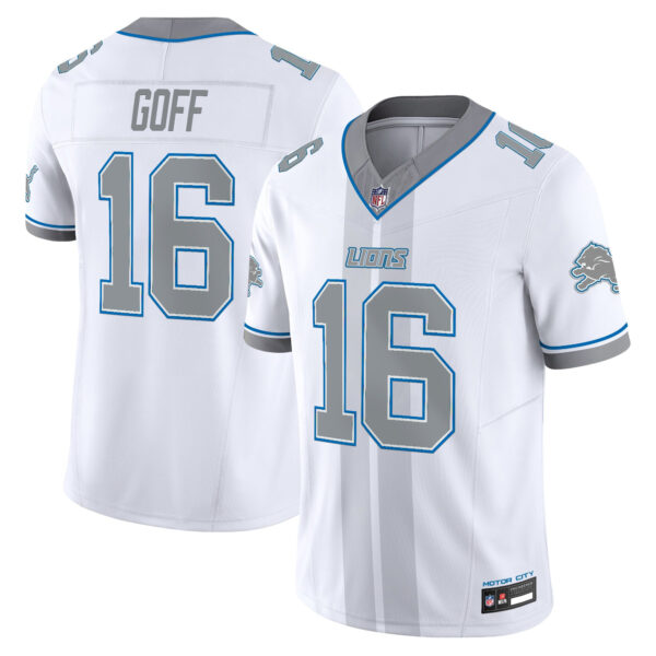 Detroit Lions Jared Goff Motor City Racing Edition Vapor Limited Jersey - All Stitched - White