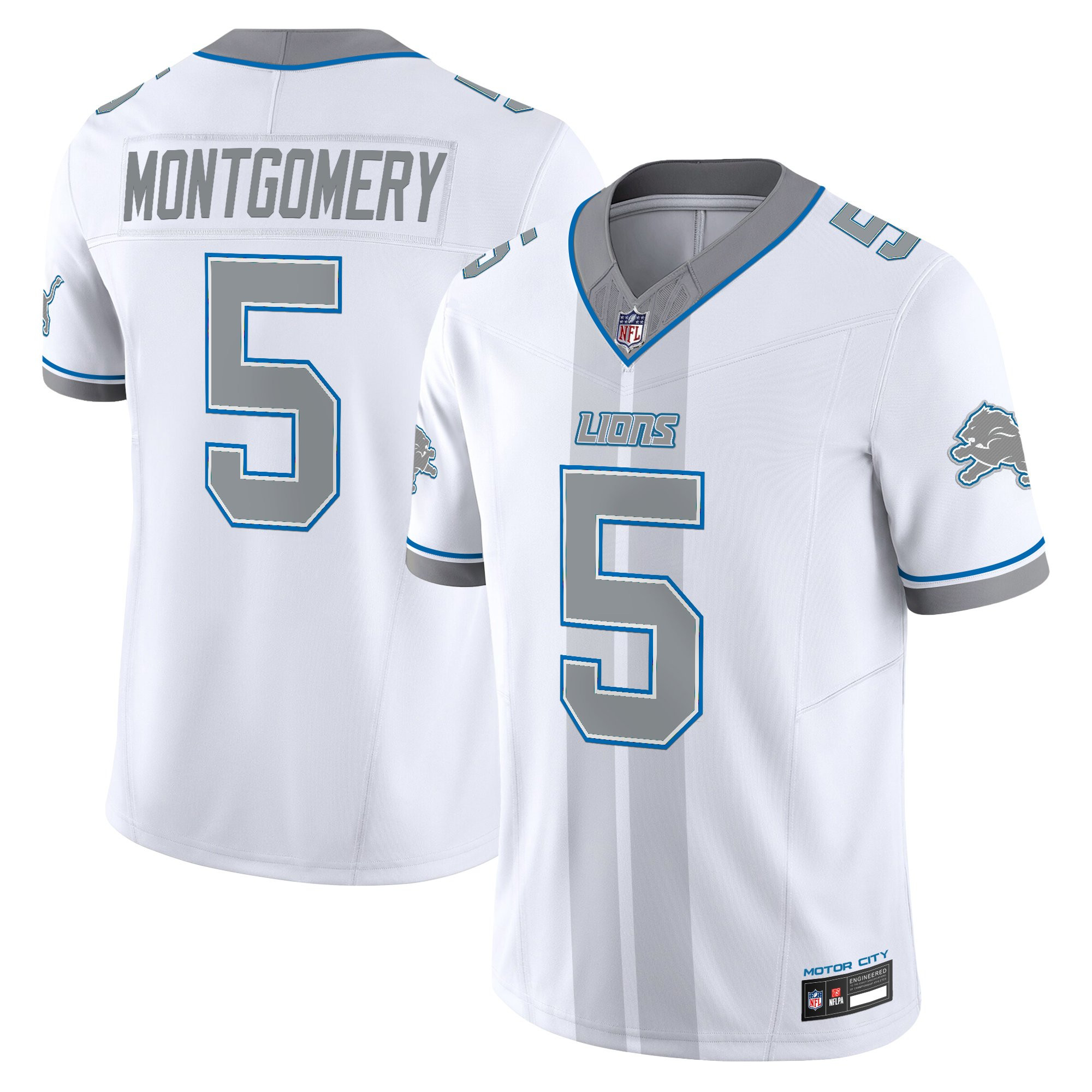 Detroit Lions David Montgomery Motor City Racing Edition Vapor Limited Jersey - All Stitched - White
