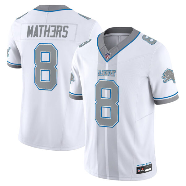 Detroit Lions Eminem Motor City Racing Edition Vapor Limited Jersey - All Stitched - White