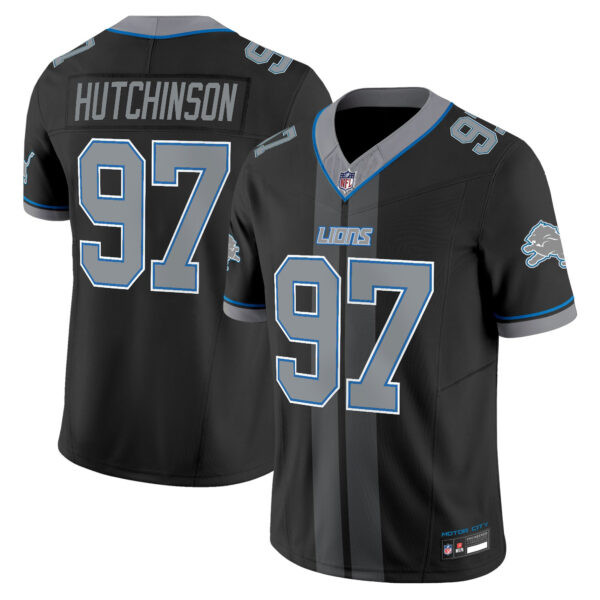 Detroit Lions Hutchinson Motor City Racing Edition Vapor Limited Jersey - All Stitched - Black