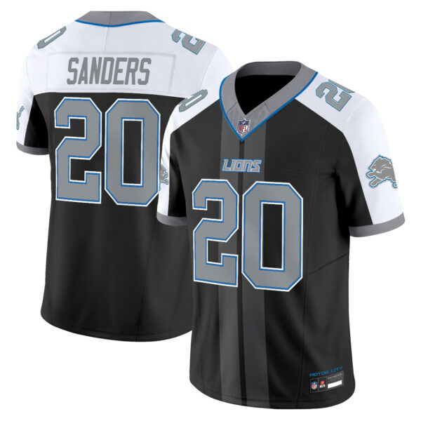 Detroit Lions Barry Sanders Motor City Racing Edition Vapor Limited Jersey - All Stitched - Black Alternate
