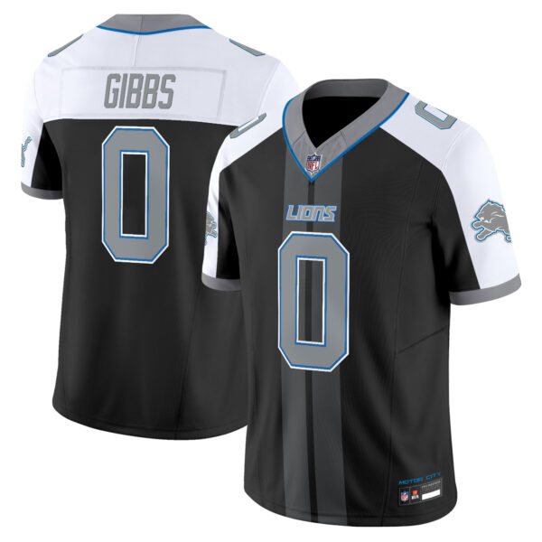 Detroit Lions Jahmyr Gibbs Motor City Racing Edition Vapor Limited Jersey - All Stitched - Black Alternate