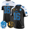 Detroit Lions Jared Goff '90th & John Madden' Patch Vapor Limited Jersey - All Stitched - Black Alternate