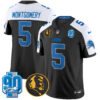 Detroit Lions David Montgomery '90th & John Madden' Patch Vapor Limited Jersey - All Stitched - Black Alternate