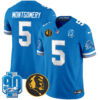 Detroit Lions David Montgomery '90th & John Madden' Patch Vapor Limited Jersey - All Stitched - Blue