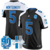 Detroit Lions David Montgomery Throwback 90th Year Patch Vapor Limited Jersey - All Stitched - Black Alternate