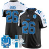 Detroit Lions Jahmyr Gibbs Throwback 90th Year Patch Vapor Limited Jersey - All Stitched - Black Alternate
