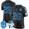 Detroit Lions Jahmyr Gibbs Throwback 90th Year Patch Vapor Limited Jersey - All Stitched - Black