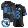 Detroit Lions Jared Goff Est. 1934 Patch Vapor Limited Jersey - All Stitched - Black