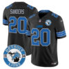 Detroit Lions Barry Sanders Est. 1934 Patch Vapor Limited Jersey - All Stitched - Black