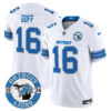 Detroit Lions Jared Goff Est. 1934 Patch Vapor Limited Jersey - All Stitched - White