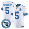 Detroit Lions David Montgomery Est. 1934 Patch Vapor Limited Jersey - All Stitched - White